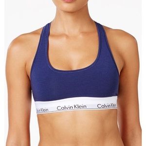 navy blue racerback bra/top